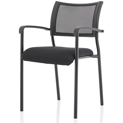 Brunswick Visitor Chair, With Arms, Black