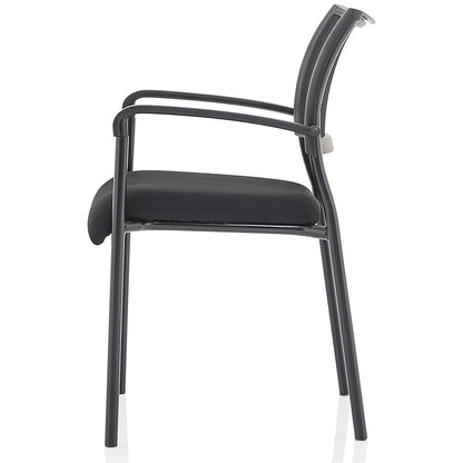 Brunswick Visitor Chair, With Arms, Black