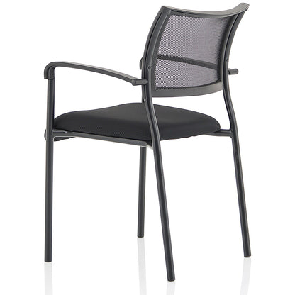 Brunswick Visitor Chair, With Arms, Black