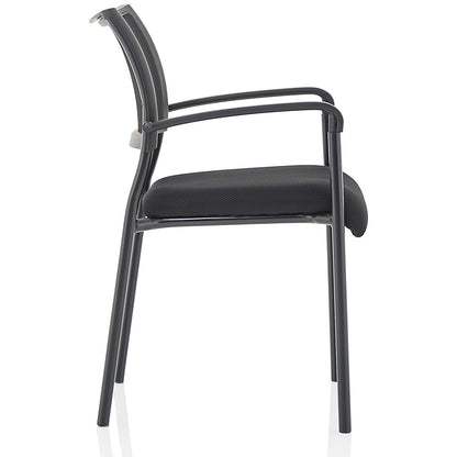 Brunswick Visitor Chair, With Arms, Black Easy2Order : BR000024