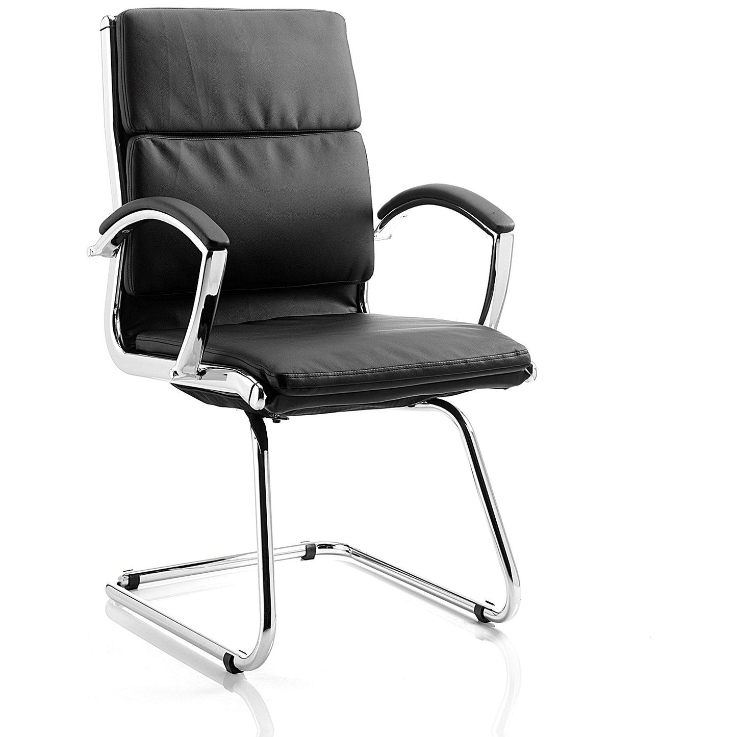 Classic Visitor Cantilever Leather Chair, Black Easy2Order : BR000030