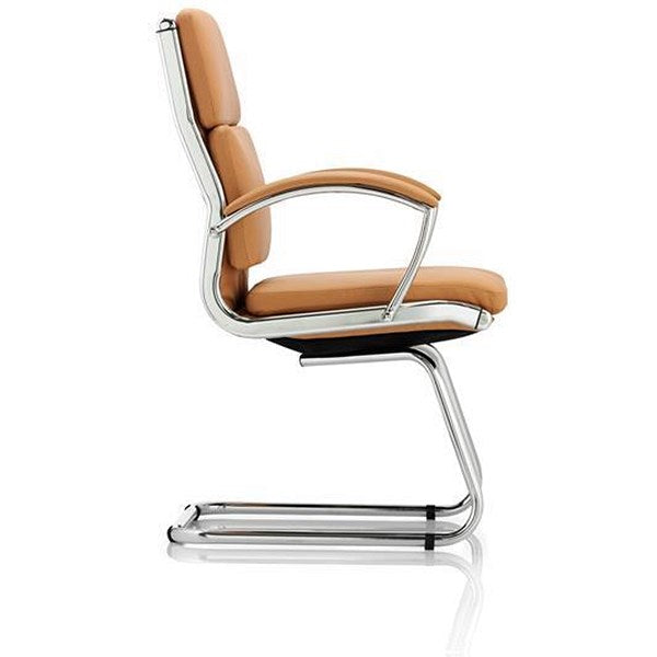 Classic Visitor Cantilever Leather Chair, Tan Easy2Order : BR000031