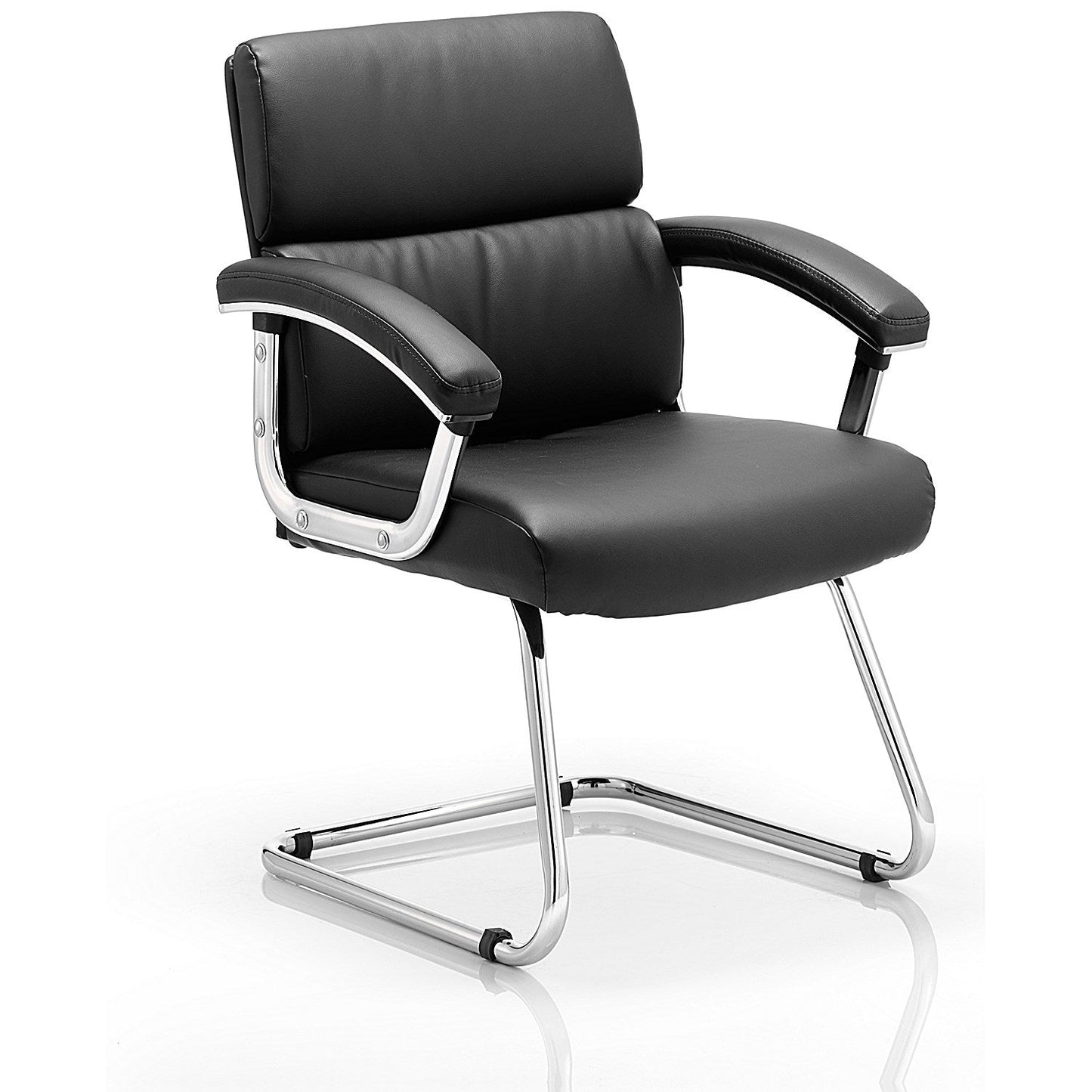 Desire Visitor Cantilever Leather Chair, Black Easy2Order : BR000033