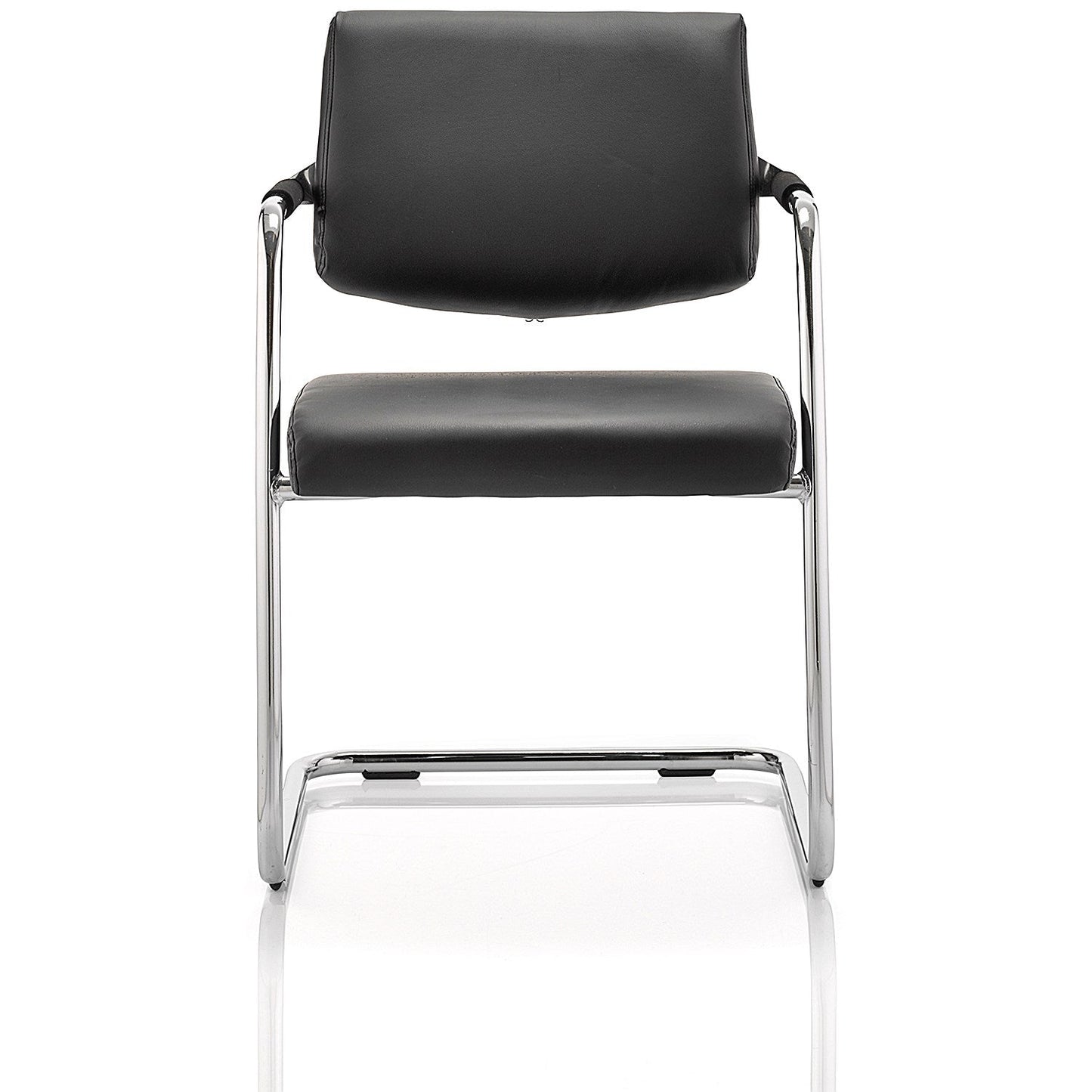 Havanna Leather Visitor Chair, Black