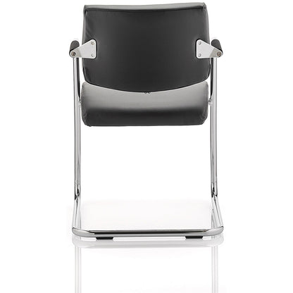 Havanna Leather Visitor Chair, Black Easy2Order : BR000050