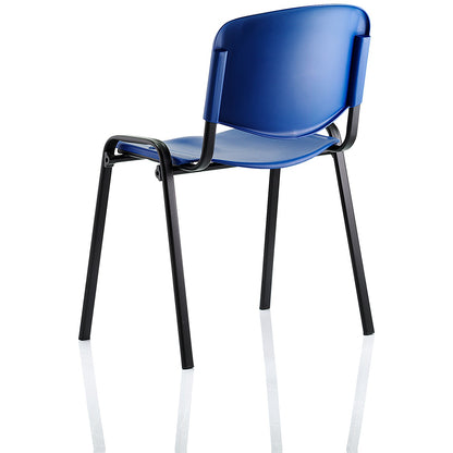 ISO Polypropene Stacking Chair, Blue