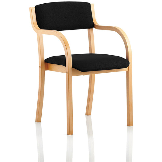 Madrid Visitor Chair, With Arms, Black Easy2Order : BR000084