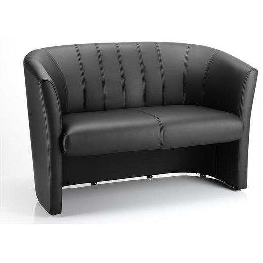 Neo Twin Seat Leather Tub Sofa, Black Easy2Order : BR000105
