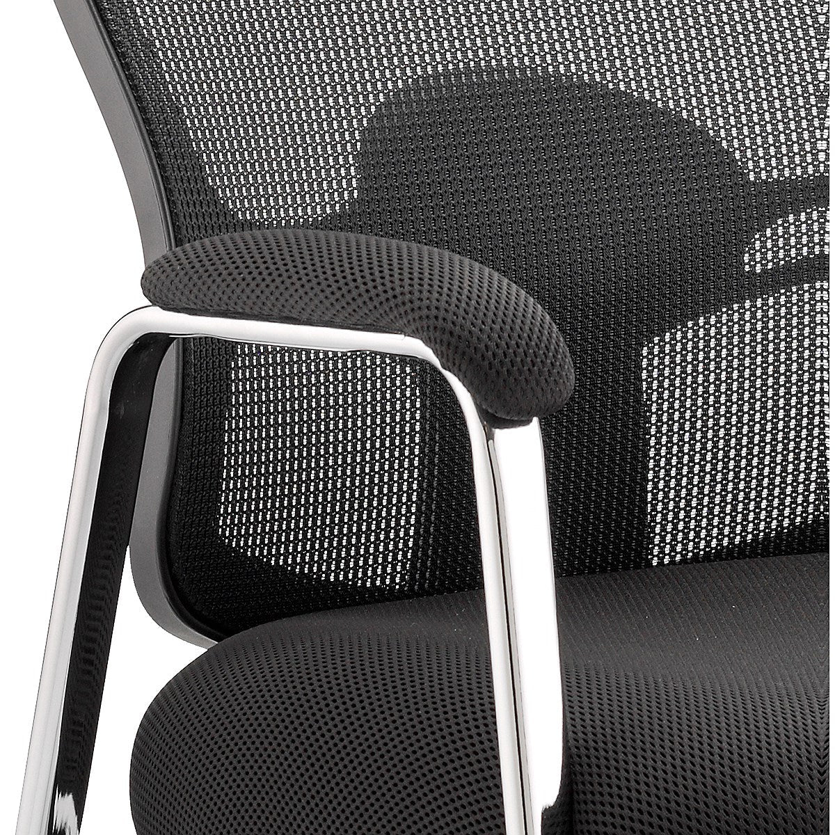 Portland Straight Leg Visitor Chair, Black
