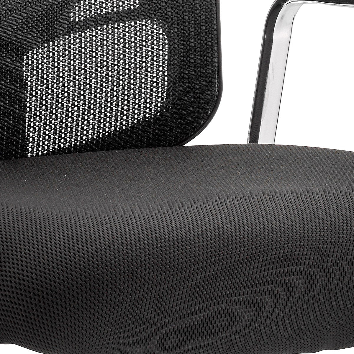 Portland Straight Leg Visitor Chair, Black