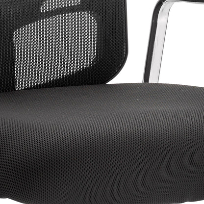 Portland Straight Leg Visitor Chair, Black