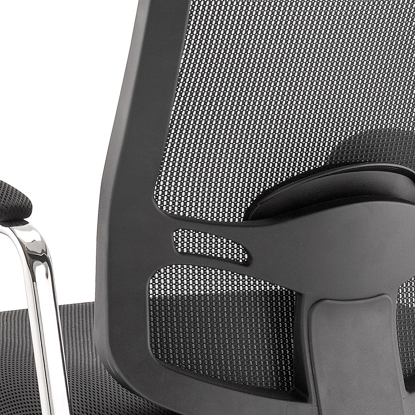 Portland Straight Leg Visitor Chair, Black