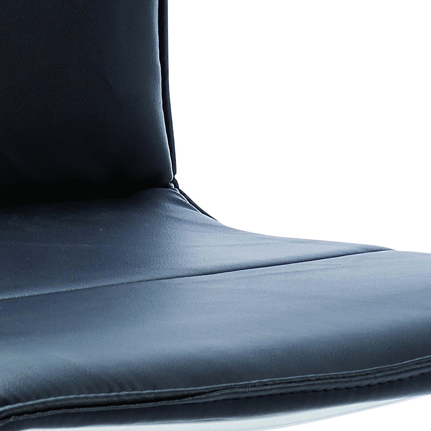 Echo Visitor Cantilever Leather Chair, Black