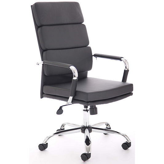 Advocate Executive Chair, Fixed Height Arms, Black
