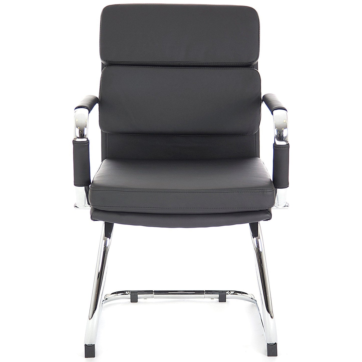 Advocate Leather Visitor Chair, Black Easy2Order : BR000206