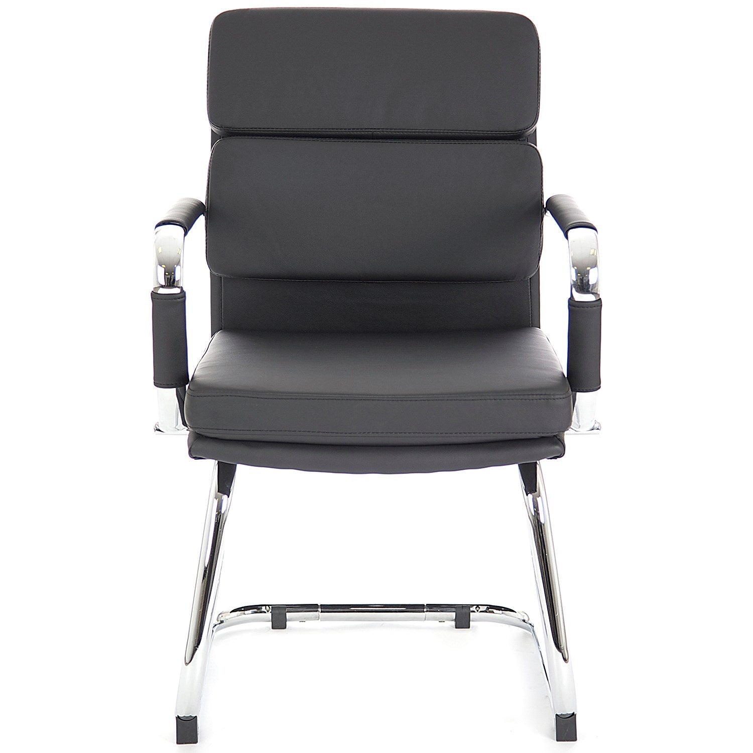 Advocate Leather Visitor Chair, Black Easy2Order : BR000206