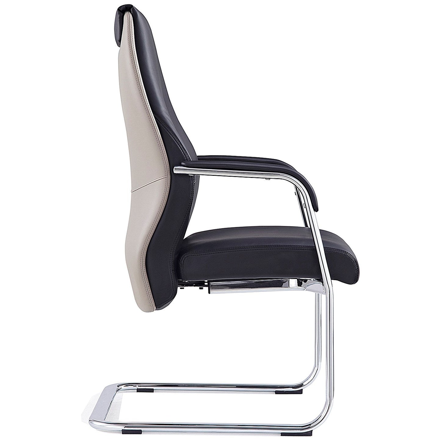 Mien Cantilever Chair, Black and Mink