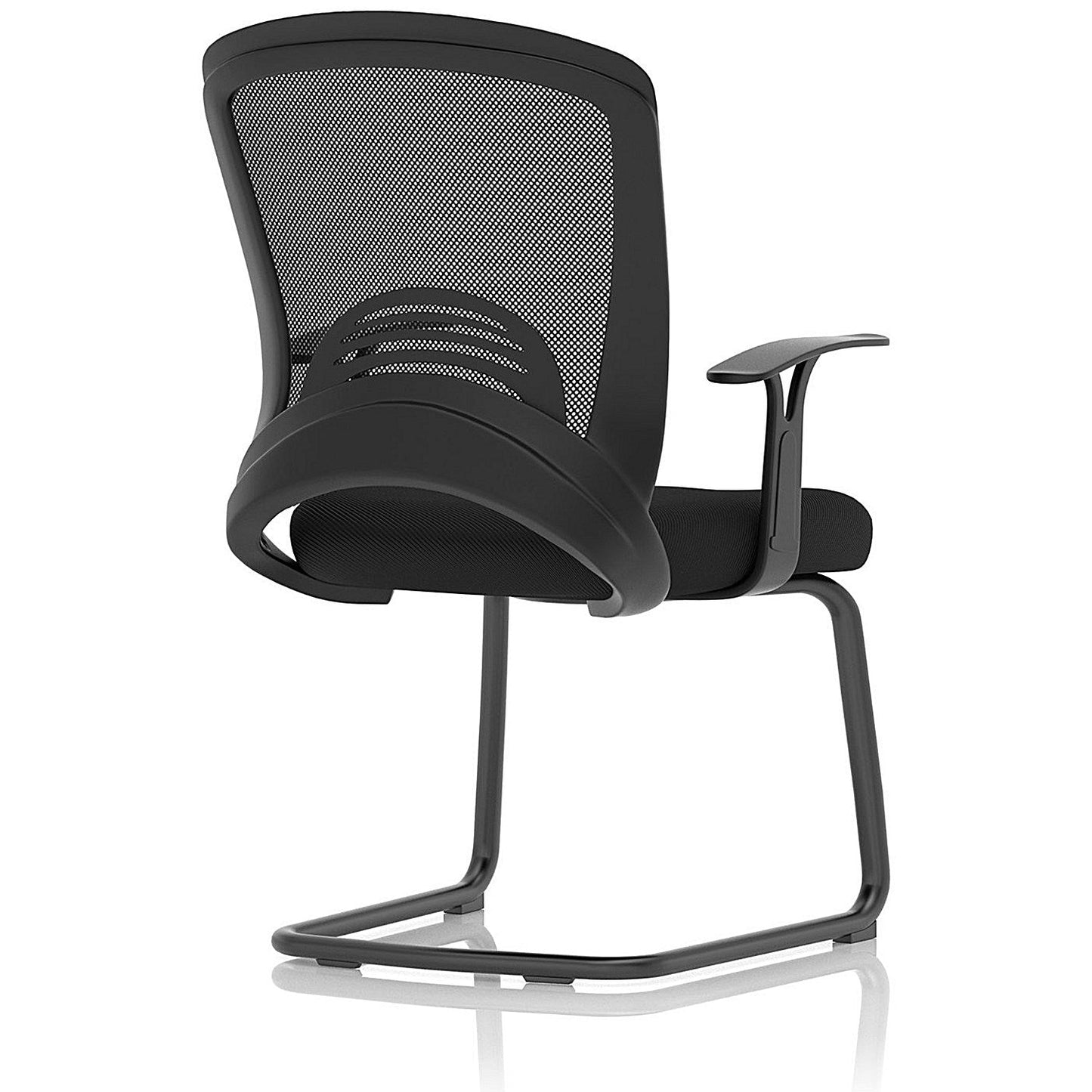 Astro Visitor Cantilever Leg Mesh Chair Black