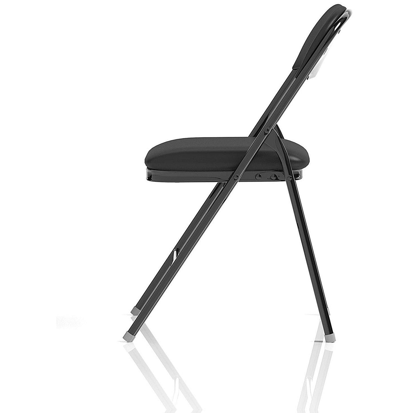 Sicily Folding Chair, Black, Pack of 4