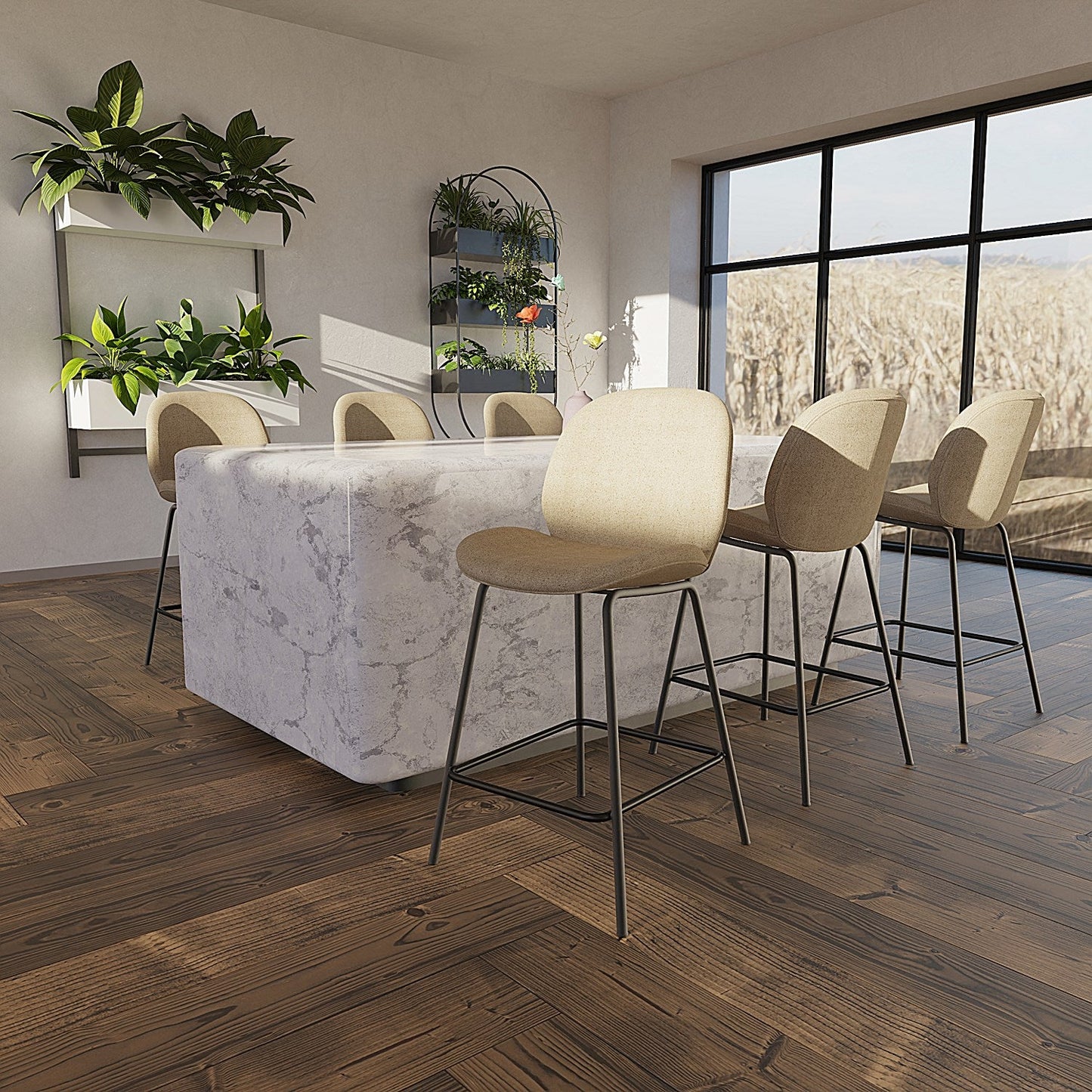 Brayford Bistro High Stool Oatmeal