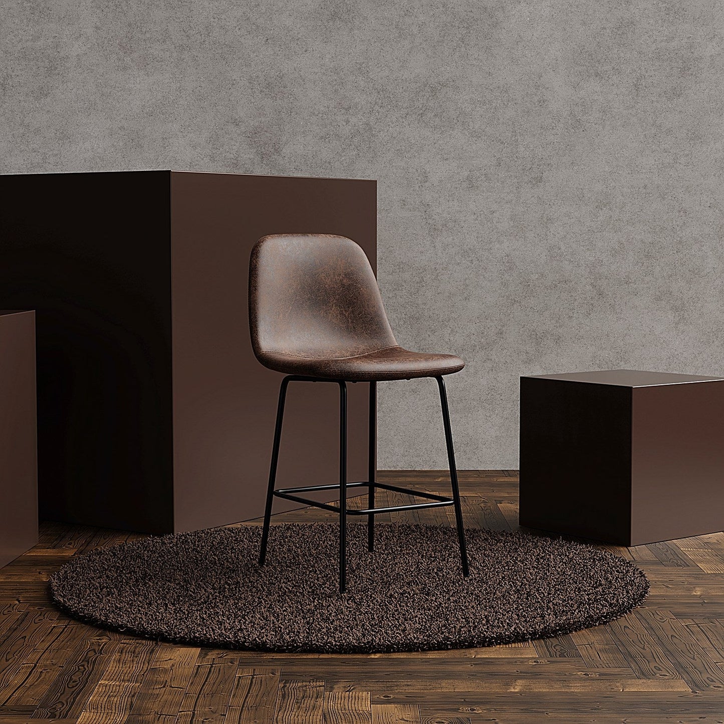 Charford Bistro High Stool Pecan Brown