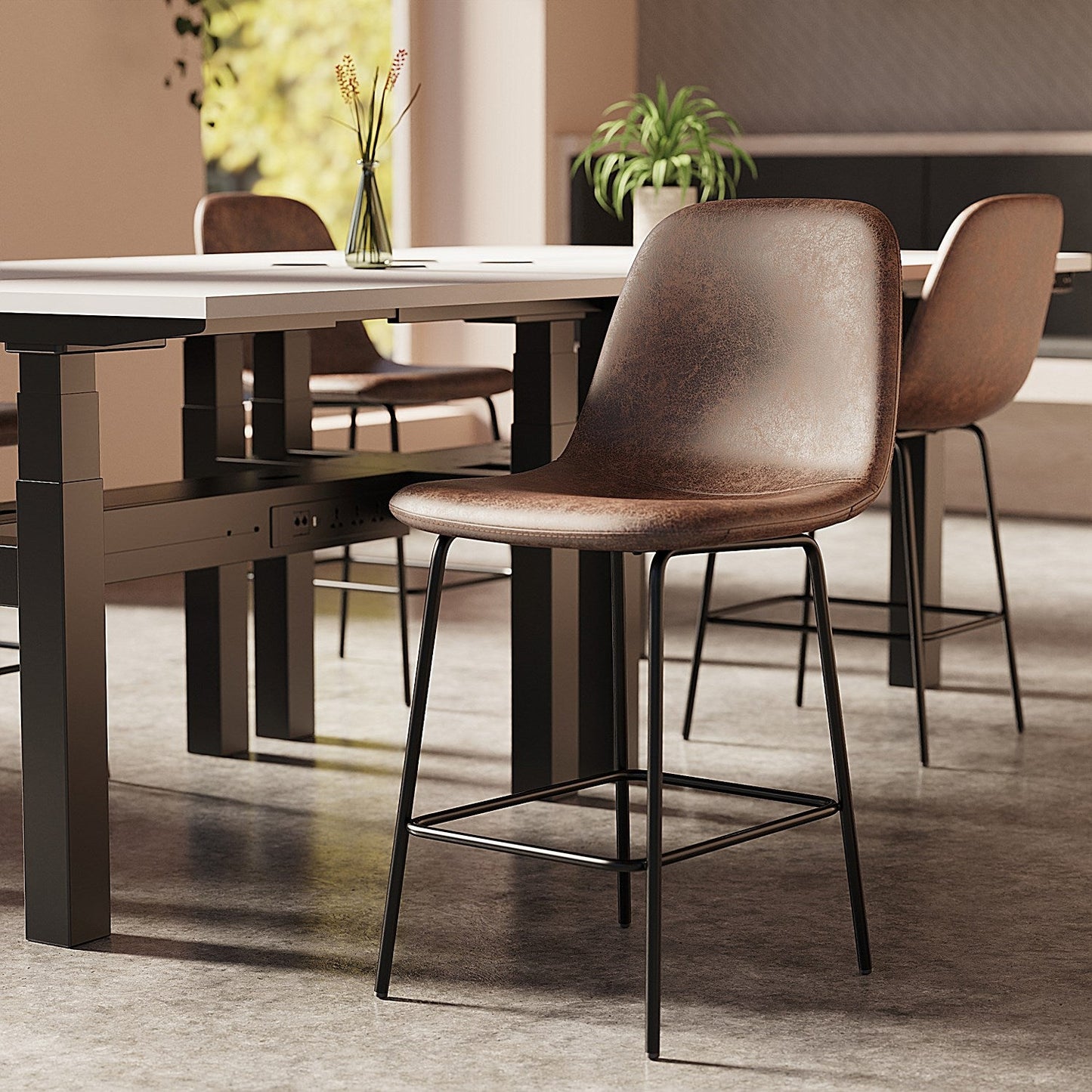Charford Bistro High Stool Pecan Brown