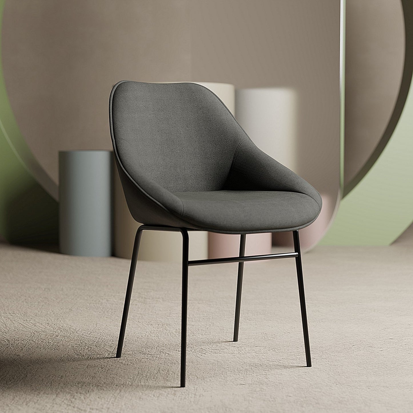 Hepscott Bistro Stool Charcoal