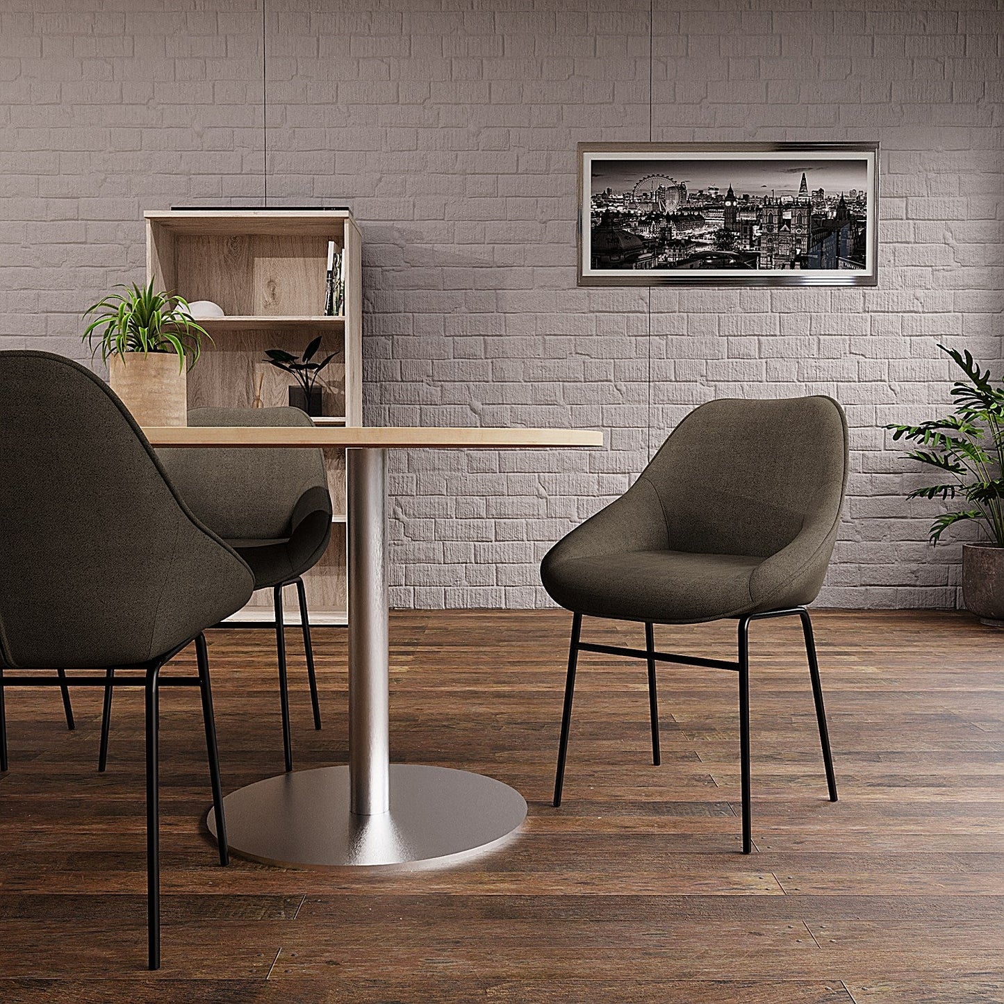 Hepscott Bistro Stool Charcoal
