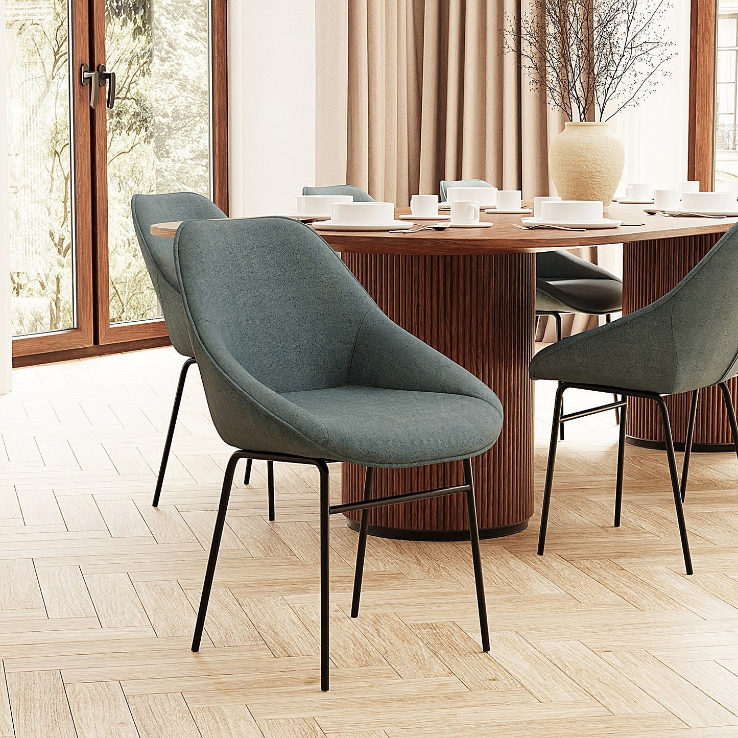 Hepscott Bistro Stool Denim Blue