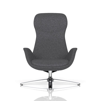 Etta Dark Grey Cashmere Lounge Chair
