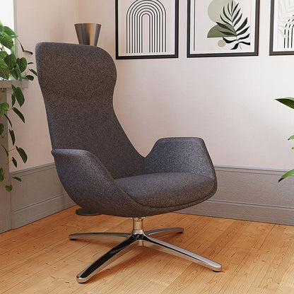 Etta Dark Grey Cashmere Lounge Chair Easy2Order : BR000333
