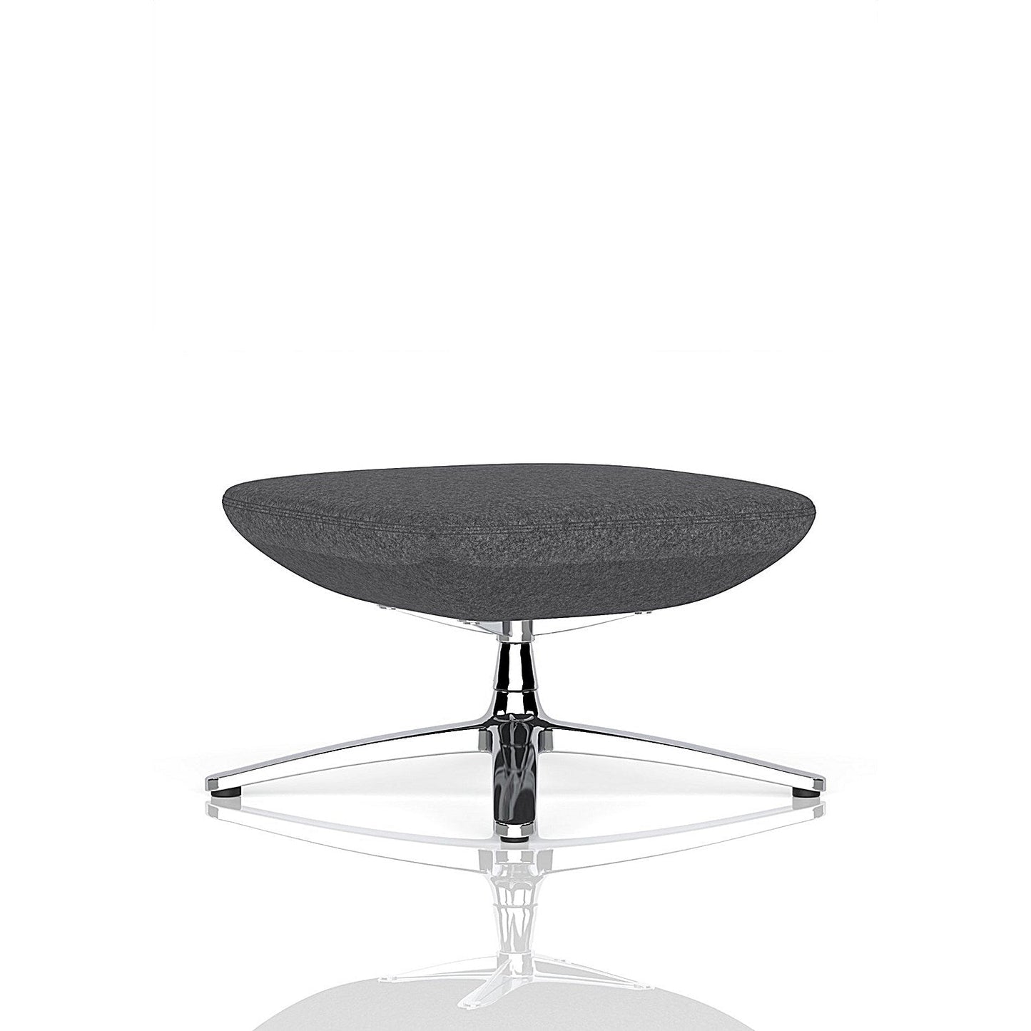 Etta Dark Grey Cashmere Footstool