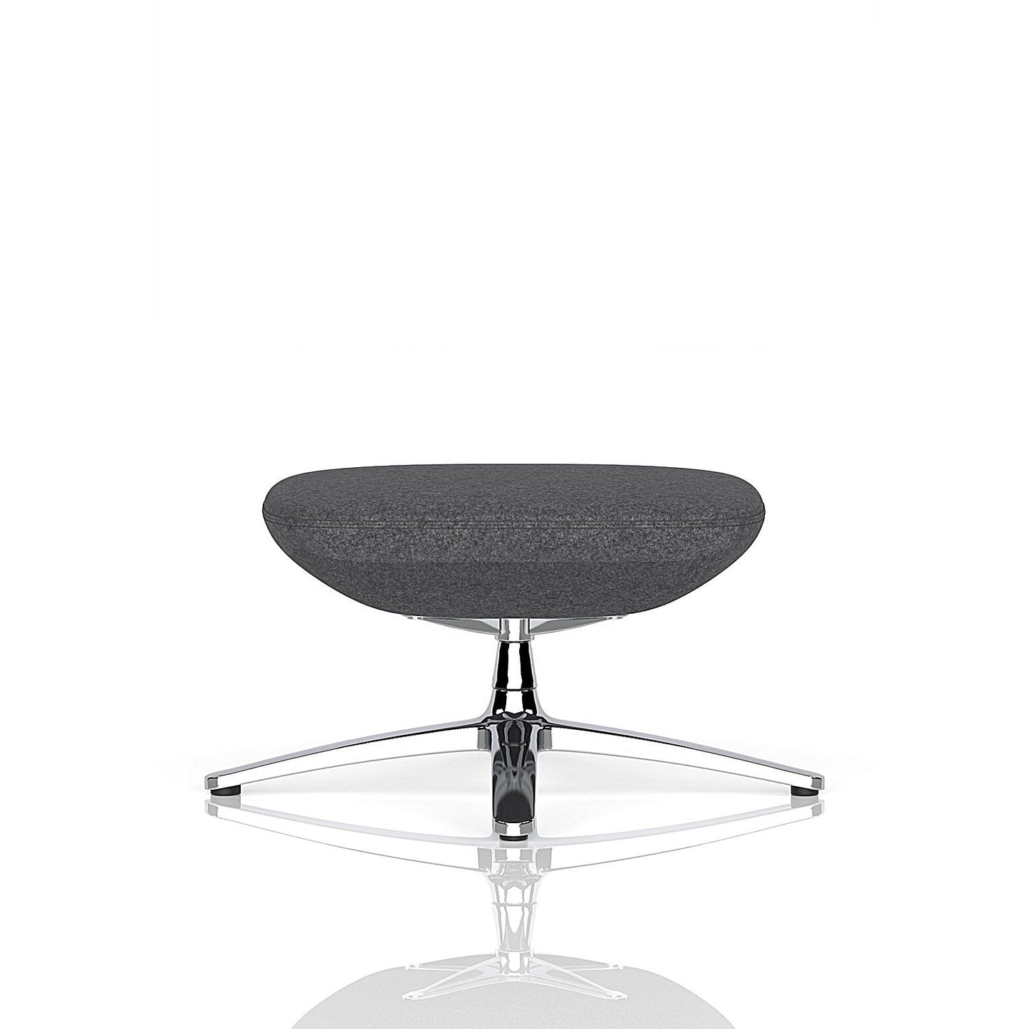Etta Dark Grey Cashmere Footstool
