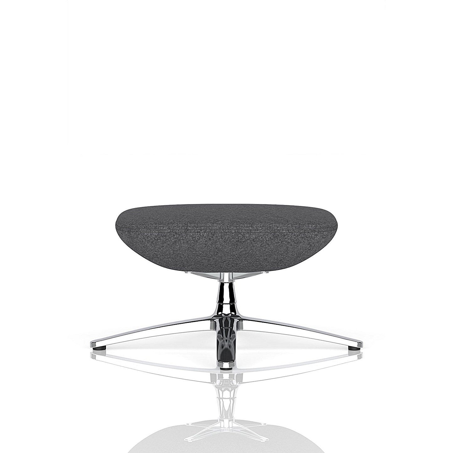 Etta Dark Grey Cashmere Footstool