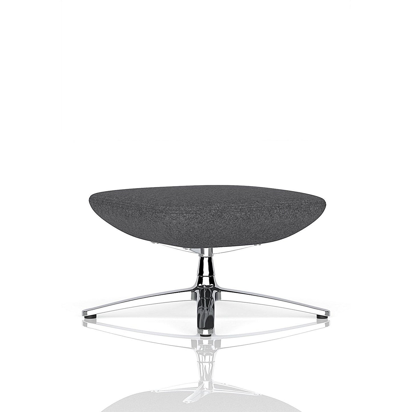Etta Dark Grey Cashmere Footstool