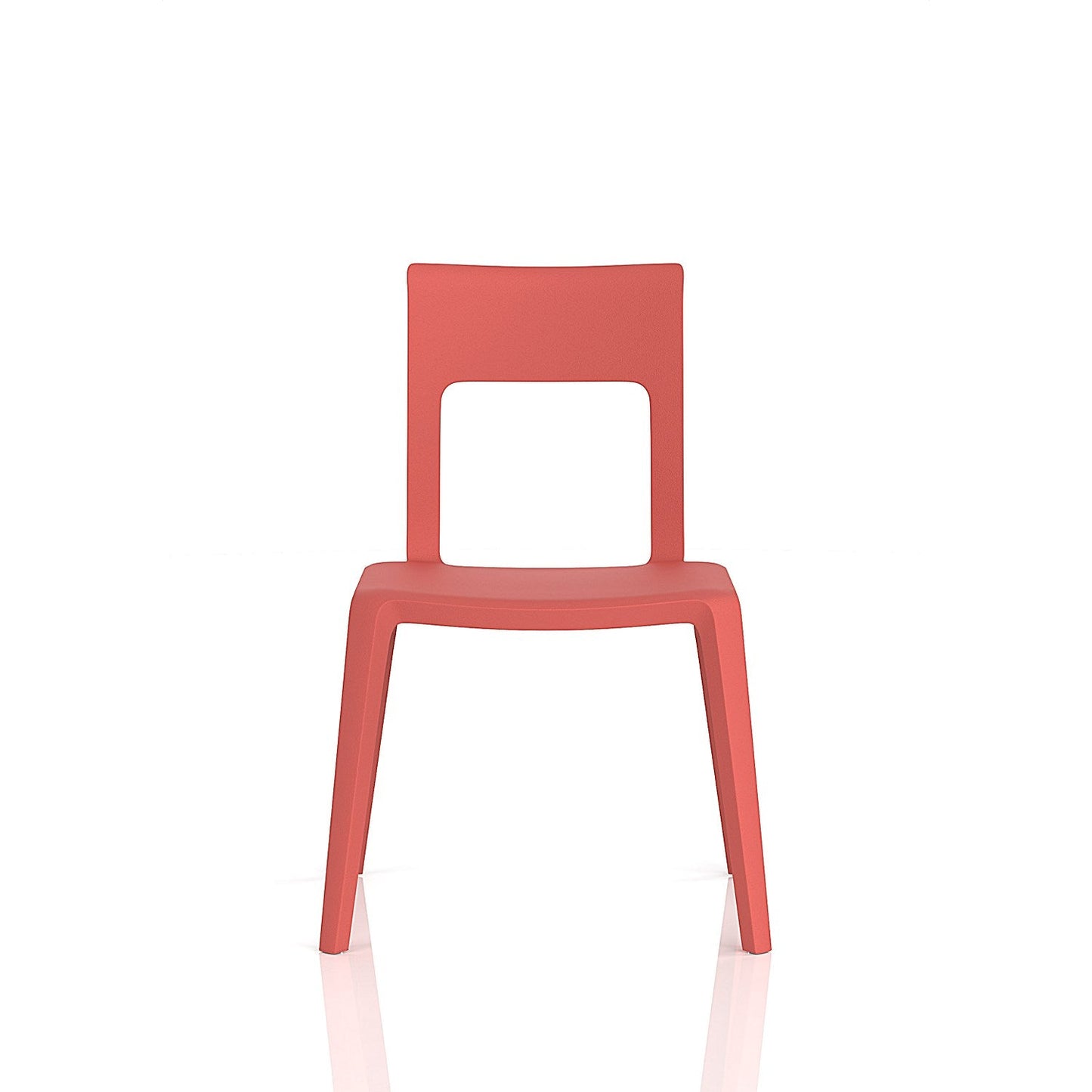 Nest Edge Stacking Cafe & Bistro Chair Red
