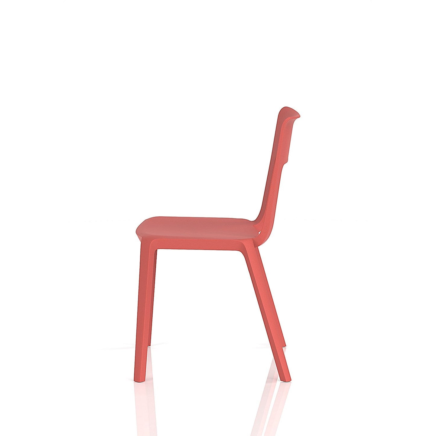 Nest Edge Stacking Cafe & Bistro Chair Red