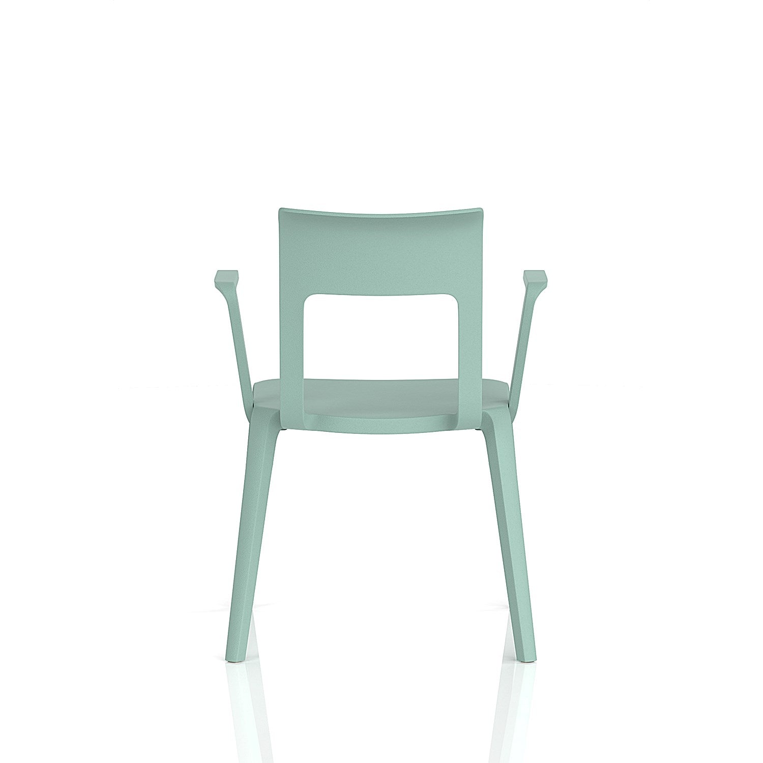 Nest Edge Stacking Cafe & Bistro Chair Green with Arms Easy2Order : BR000341