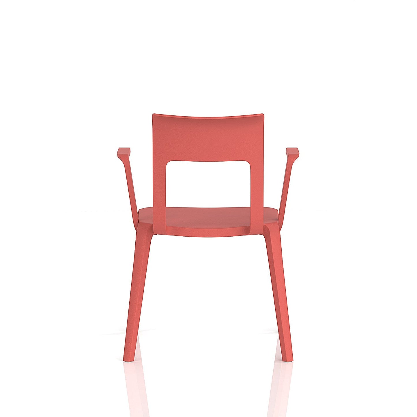Nest Edge Stacking Cafe & Bistro Chair Red with Arms Easy2Order : BR000342