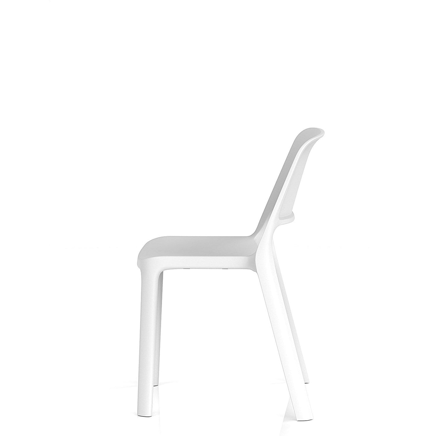 Nest Loop Stacking Cafe & Bistro Chair White