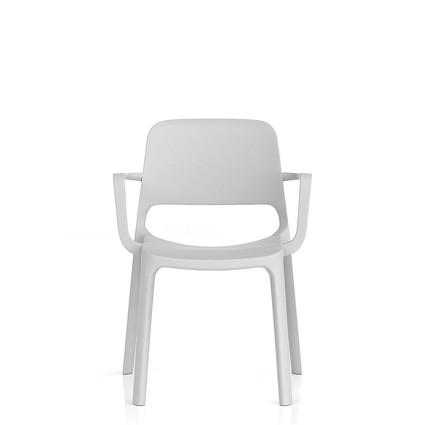 Nest Loop Stacking Cafe & Bistro Chair Grey with Arms