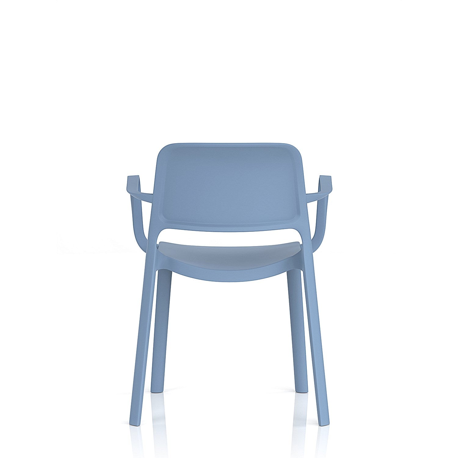 Nest Loop Stacking Cafe & Bistro Chair Blue with Arms Easy2Order : BR000348