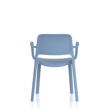 Nest Loop Stacking Cafe & Bistro Chair Blue with Arms Easy2Order : BR000348