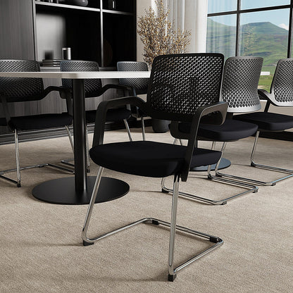 Cosmo Cantilever Chair Black Frame Black Seat Easy2Order : BR000351