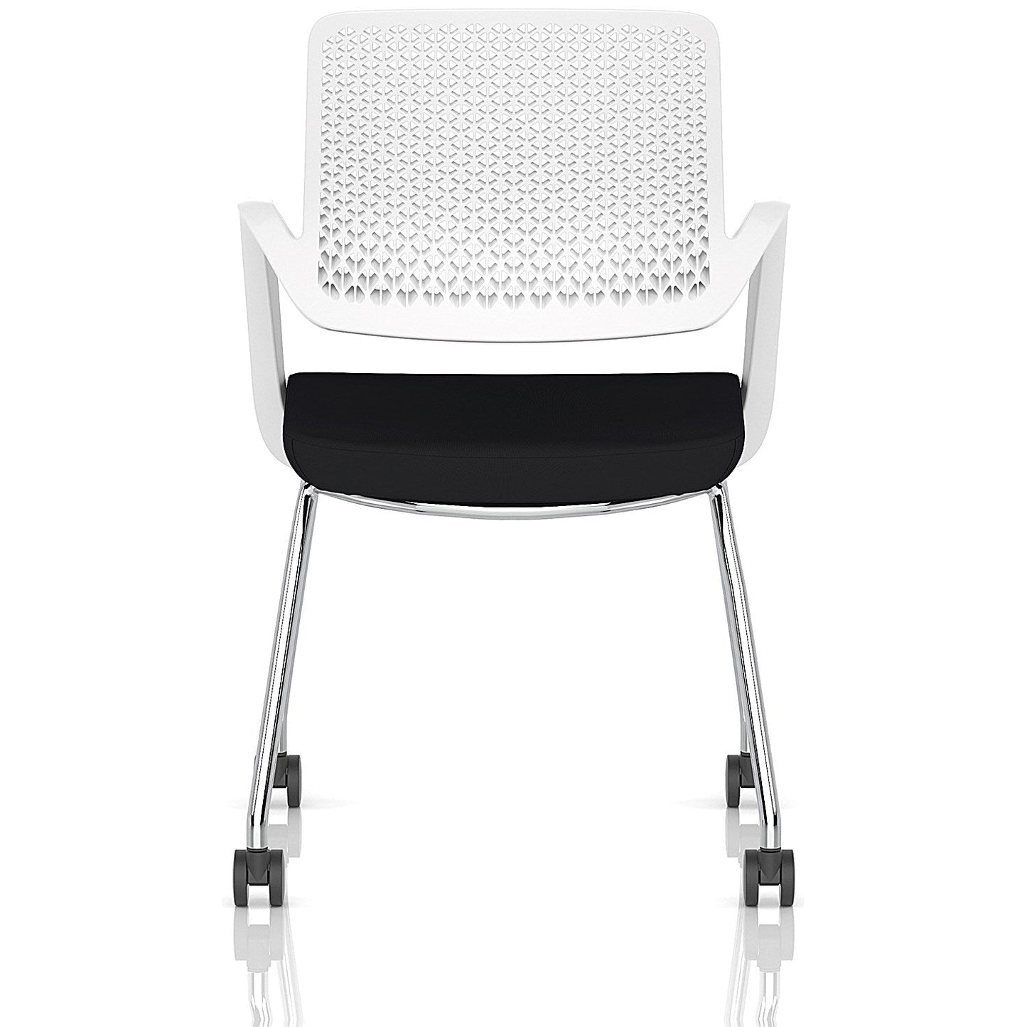 Cosmo Training Chair White Frame Black Seat Easy2Order : BR000356