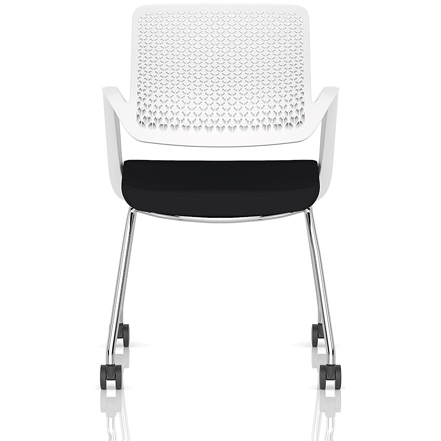 Cosmo Training Chair White Frame Black Seat Easy2Order : BR000356