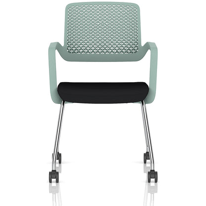 Cosmo Training Chair Green Frame Black Seat