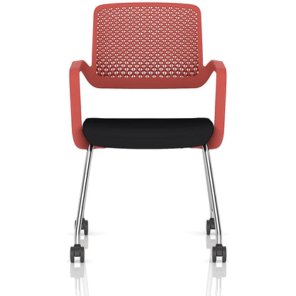 Cosmo Training Chair Red Frame Black Seat