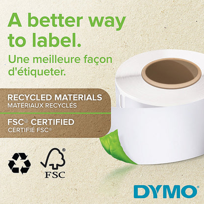 Dymo 2191636 Labelwriter Receipt Paper Roll, Black on White, 57mmx91m