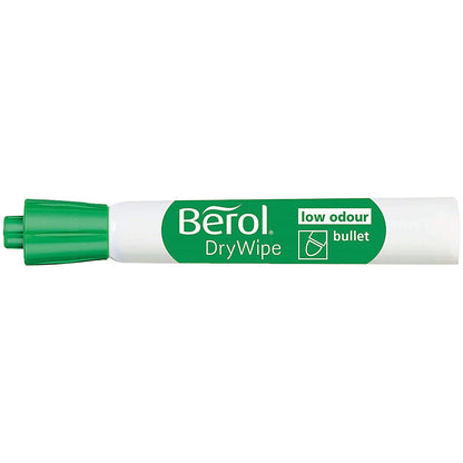 Berol Drywipe Marker, Bullet Tip, Assorted, Pack of 8